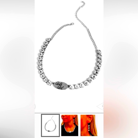 🙏💎 $15 SET❗️ INSPIRATIONAL❗️PAPARAZZI “GOD’S GIRL” WHITE NECKLACE & BRACELET❗️💎🙏 - Picture 8 of 10